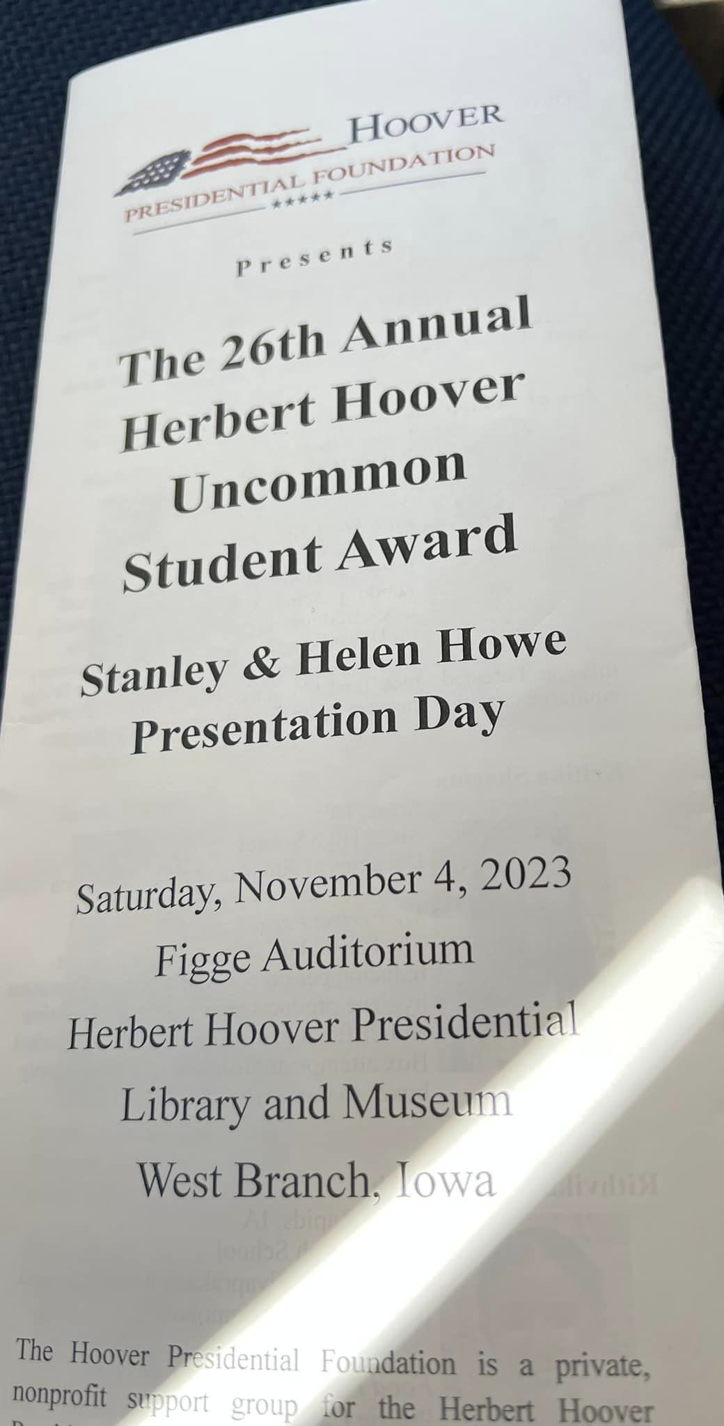 Herbert Hoover Student Award Winners!